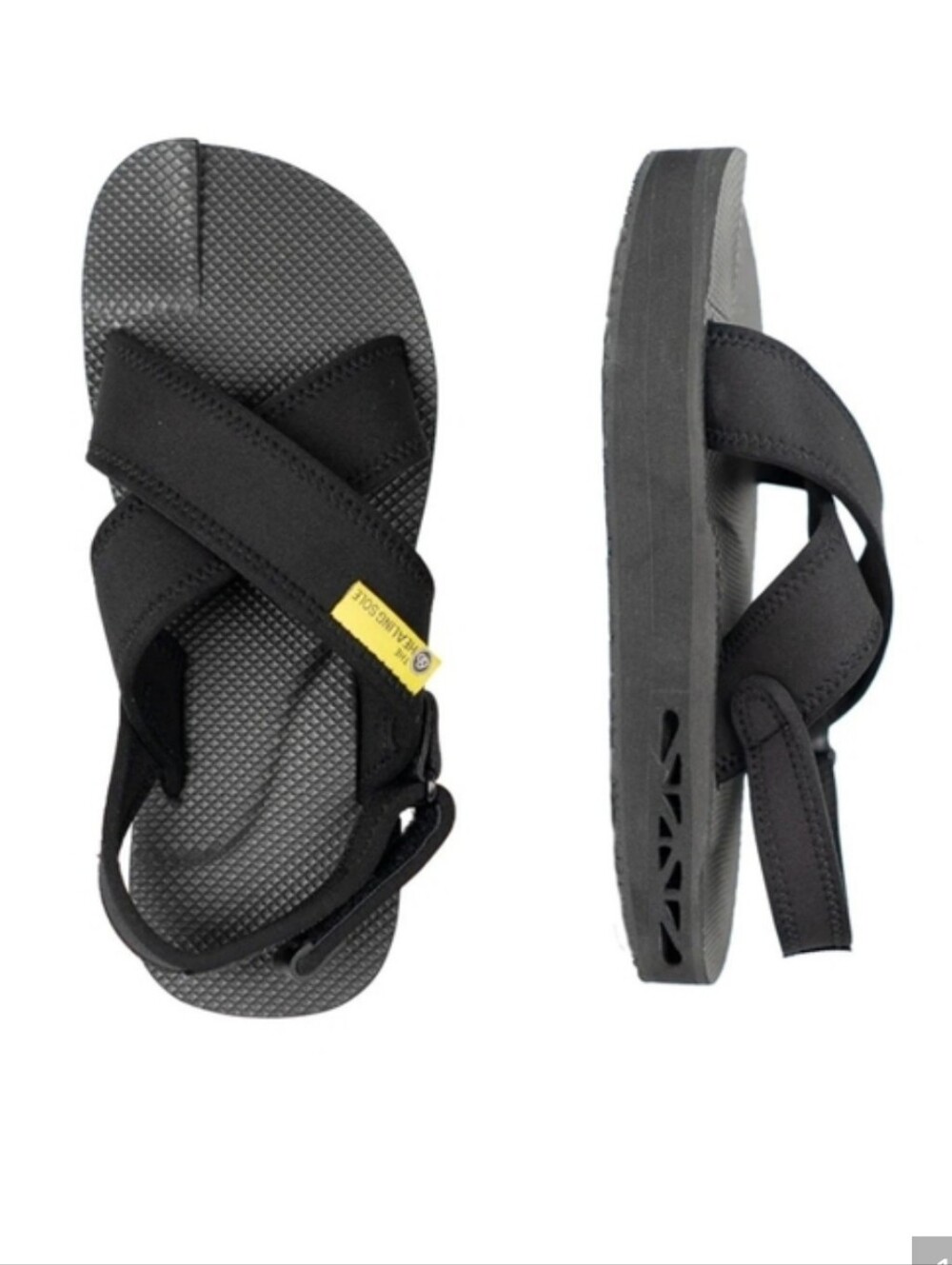 The Healing Sole Slip On Sandals Women Black W8 Therapeutic Spirty